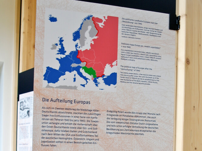 Die politische Landkarte Europas nach der „Neuordnung“ von 1945