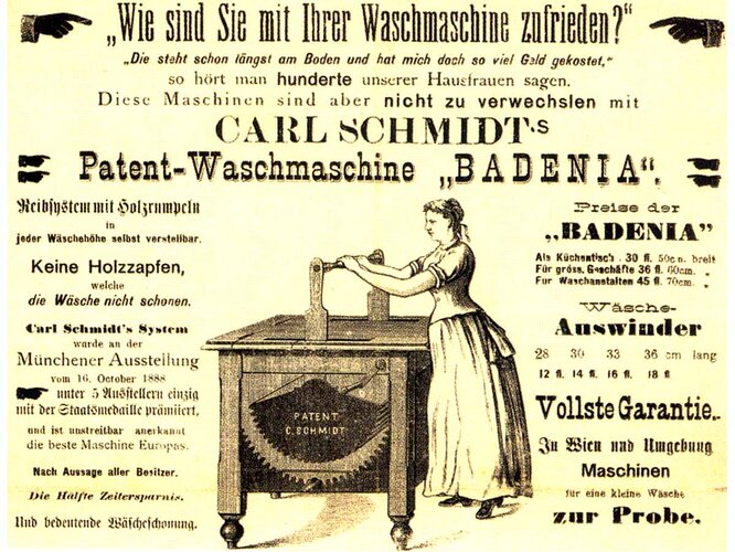 Waschmaschine | © Stadtarchiv Wels