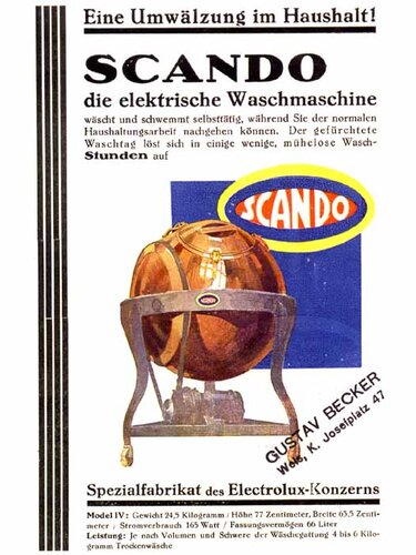 Waschmaschine Scando | © Stadtarchiv Wels