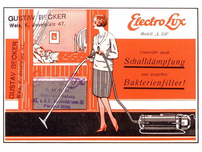 Staubsauger Elektro Lux | © Stadtarchiv Wels