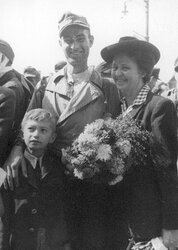 Foto: Heimkehrer 1947. Quelle: Archiv der Stadt Linz