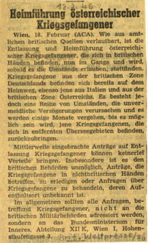 Zeitungsartikel