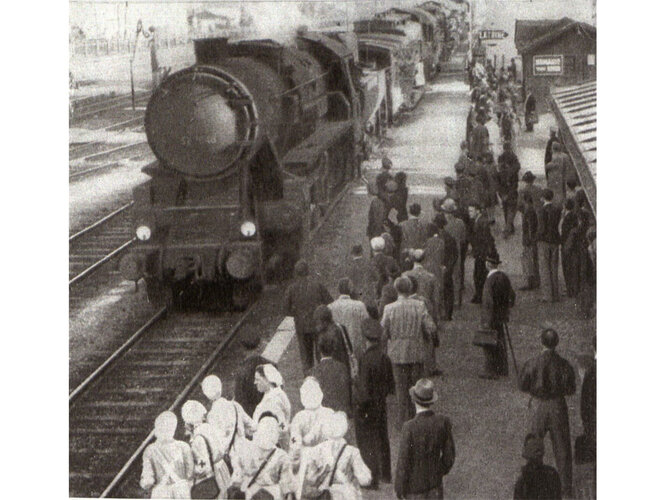 Ankunft Heimkehrertransport