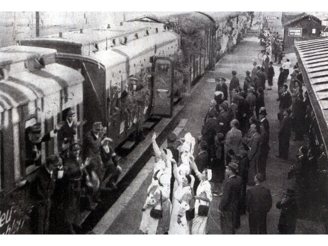 Ankunft Heimkehrertransport