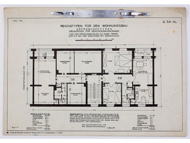 Reichstypen für den Wohnungsbau | © WAG-Archiv