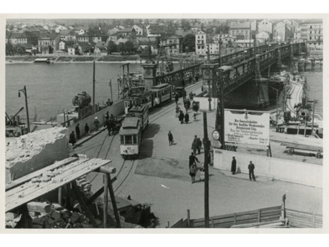 Alte Donaubrücke, Blick nach Urfahr | © NORDICO Stadtmuseum Linz