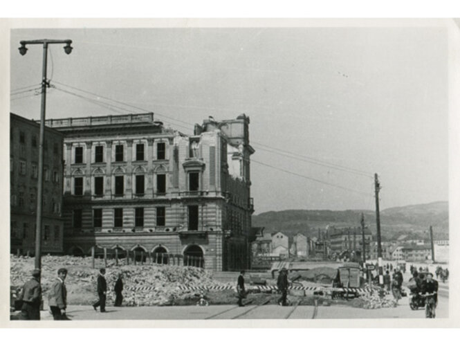 Abriss des Stauberhauses | © NORDICO Stadtmuseum Linz