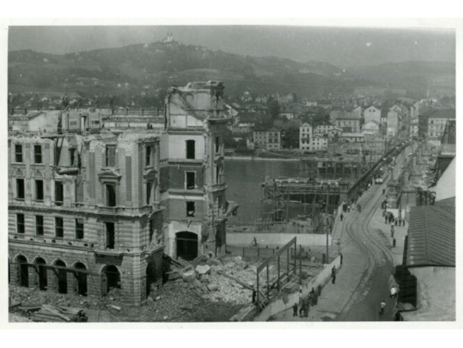 Abriss des Stauberhauses | © NORDICO Stadtmuseum Linz
