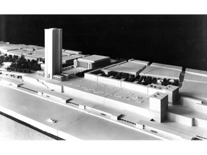 Modell Elbufergestaltung Hamburg | © Archiv für Städtebau, Niels Gutschow
