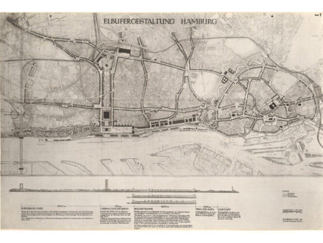 Elbufergestaltung, Hamburg | © Archiv für Städtebau, Niels Gutschow