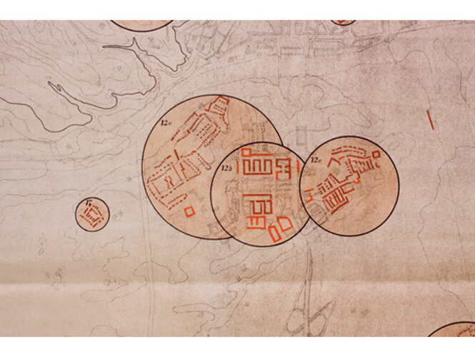 Karte "Wohnungsbau in Linz 1938-1.1.1943" | © Archiv der Stadt Linz