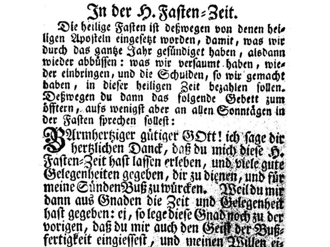 An einem Abstinenz- oder Fasttag | © OÖ. Museumsverbund