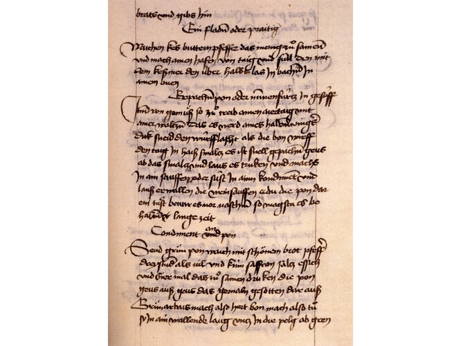 Mondseer Kochbuch | © Österreichische Nationalbibliothek