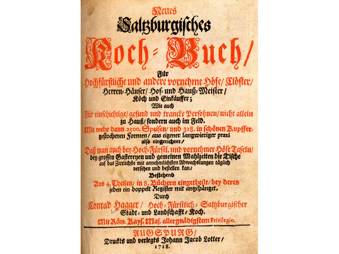 "Salztburgisches Koch=Buch" | © Österreichische Nationalbibliothek