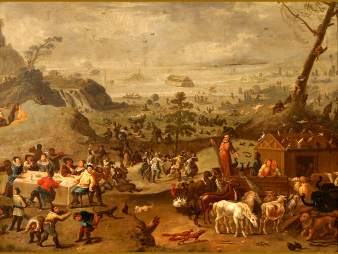 "Letztes Mahl vor dem Einzug der Tiere in die Arche Noah"  | © Prämonstratensterstift Schlägl