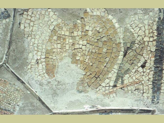 Mosaik - Darstellung einer Zitrone | © Nordico. Museum der Stadt Linz