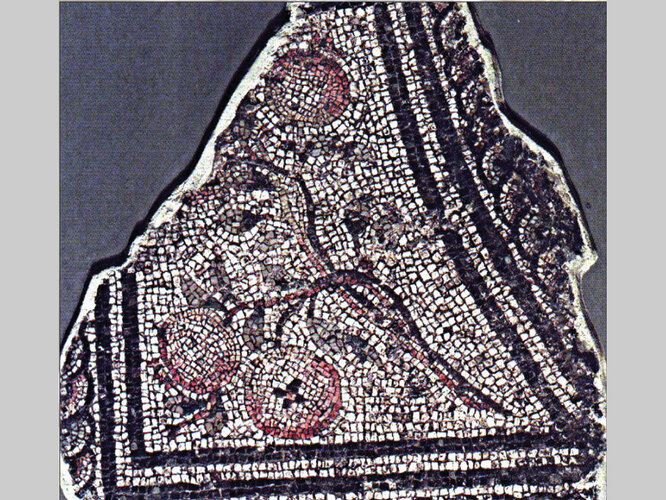 Mosaik - Darstellung von Granatäpfeln | © Nordico. Museum der Stadt Linz