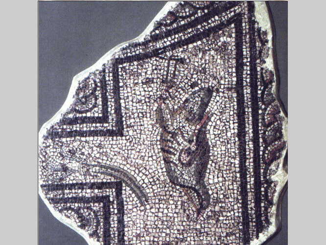 Mosaik - Darstellung eines Steinhuhns | © Nordico. Museum der Stadt Linz