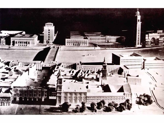 Modelldetail Donauuferverbauung | © Privatarchiv Sarlay