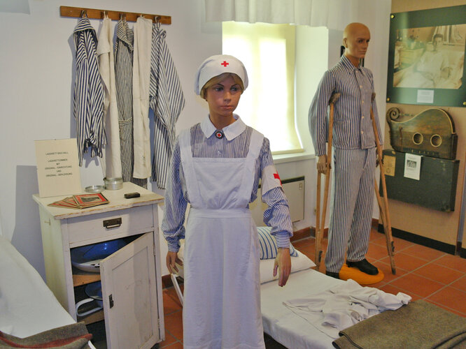 "Lazarettzimmer" der Ausstellung