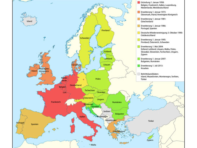 Mitgliedstaaten der Europäischen Union | © CC BY-SA 2.0