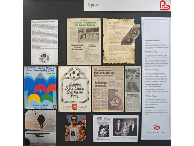 Ausstellungstafel "Sport"