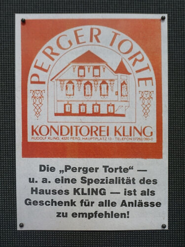 Inserat Perger Torte