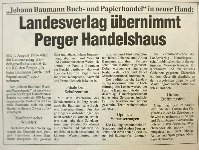 Zeitungsartikel