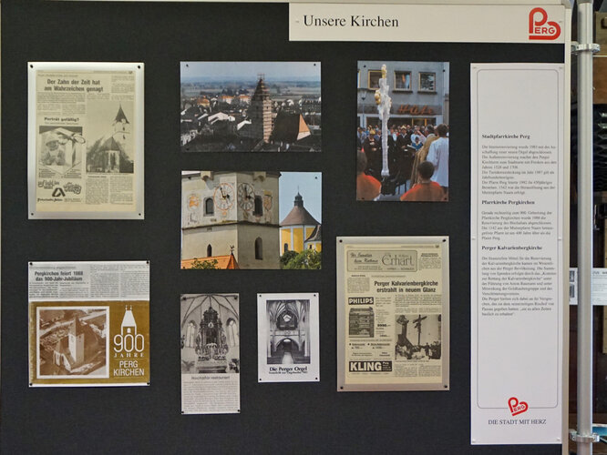 Ausstellungstafel "Unsere Kirchen"
