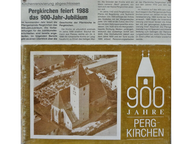 900 Jahre Pergkirchen