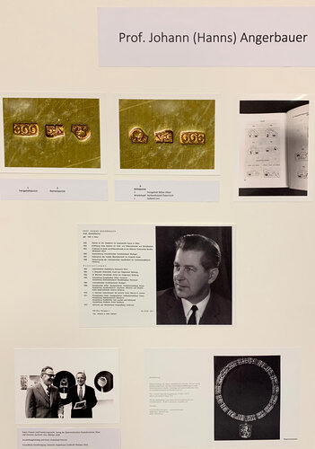 Ausstellungstafel: "Prof. Johann (Hanns) Angerbauer" 