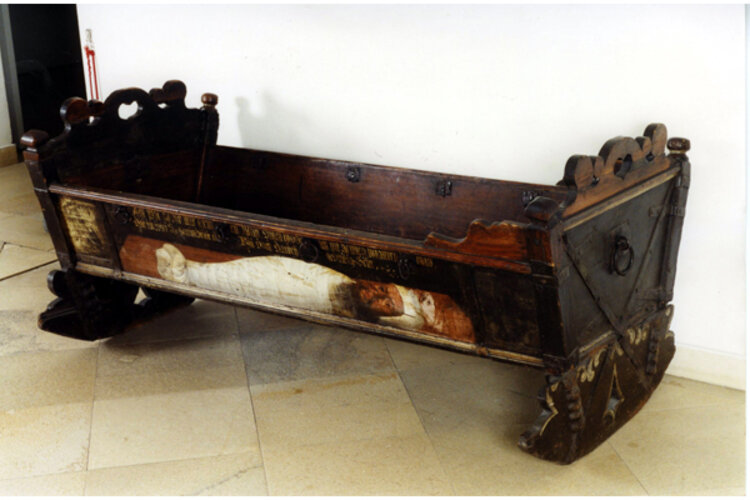 Marchtrenker Wiege des Johann Kötzinger | © OÖ. Landesmuseen, Foto: Ernst Grilnberger