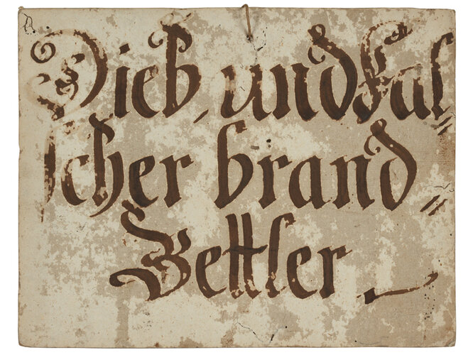 Schandtafel | © © Stadtmuseum Steyr, Foto: OÖ. Landesmuseen, Ernst Grilnberger