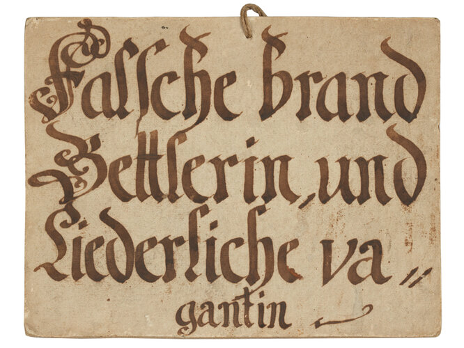 Schandtafel | © © Stadtmuseum Steyr, Foto: OÖ. Landesmuseen, Ernst Grilnberger