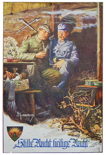 Postkarte: "Stille Nacht, heilige Nacht"