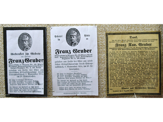 Sterbebilder Franz Gruber