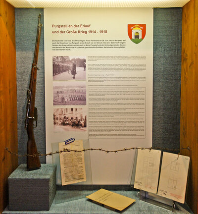 Vitrinenansicht: Purgstall an der Erlauf | © Foto: Verbund Oö. Museen