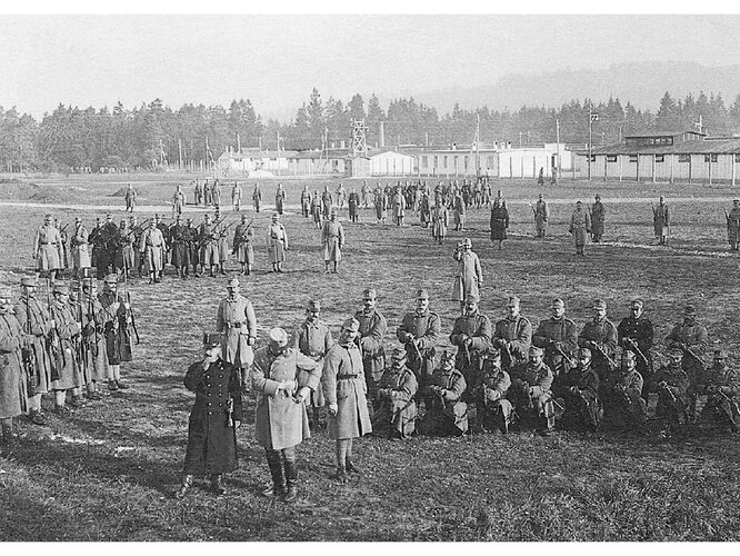 Übung im Kriegsgefangenenlager Purgstall