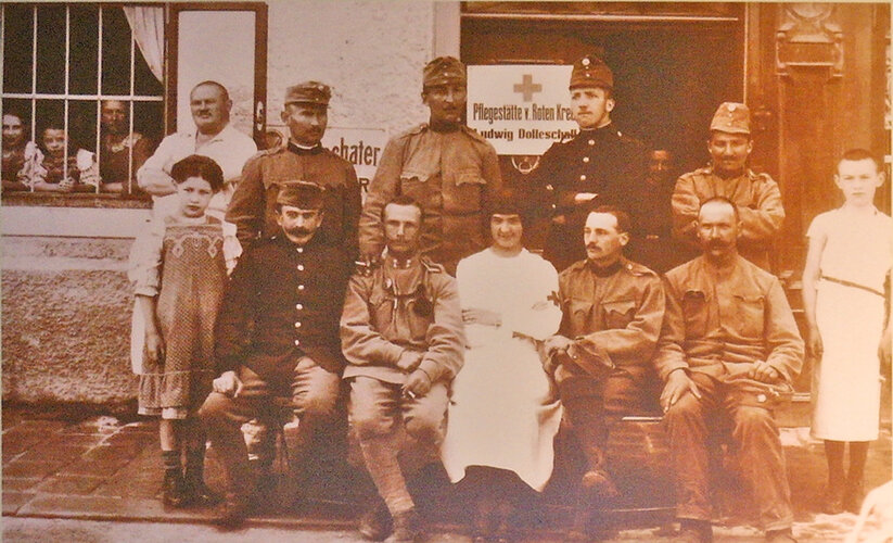 Rotkreuzstelle im Gasthaus Dolleschall