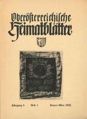 Oberösterreichische Heimatblätter | (c) Direktion Kultur und Gesellschaft | © Direktion Kultur und Gesellschaft