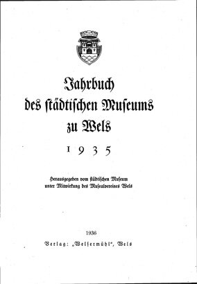 Jahrbuch des Stadtmuseums Wels | (c) Stadtmuseum Wels | © Stadtmuseum Wels