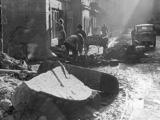 Aufräumungsarbeiten