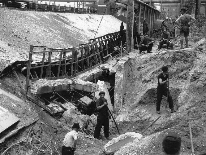 Aufräumungsarbeiten