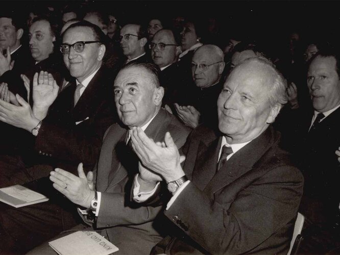 Landeshauptmann und Landtagspräsident | © OÖ. Landesarchiv, Allgemeine Fotosammlung