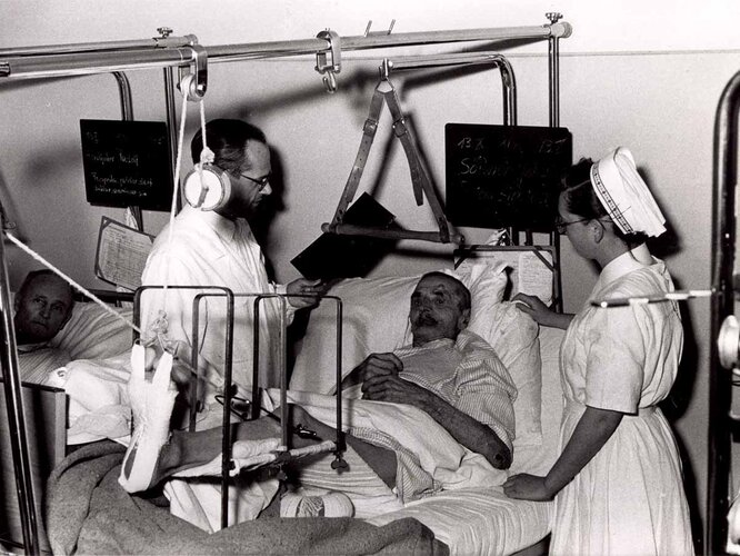 Unfallstation | © OÖ. Landesarchiv, Allgemeine Fotosammlung