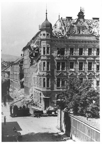 Bombenzerstörte Stadt