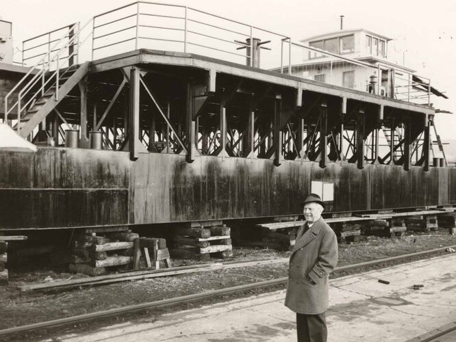 Linzer Schiffswerft | © OÖ. Landesarchiv, Allgemeine Fotosammlung