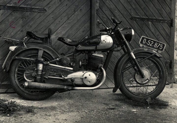 Puch-Motorrad | © OÖ. Landesarchiv, Allgemeine Fotosammlung