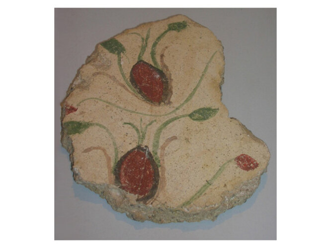 Rest römischer Wandbemalung | © Oö. Museumsverbund