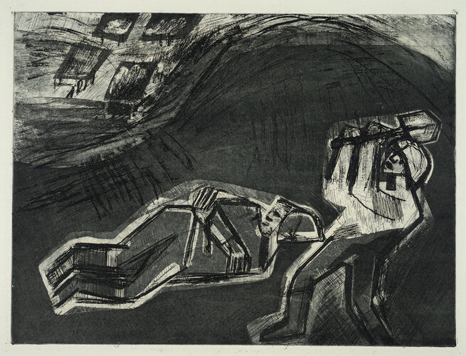 Rudolf Kolbitsch: "Einer erschlug den anderen" | © OÖ. Landesmuseum